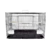 Foldable Metal Bird Cage for Small Birds with Accessories