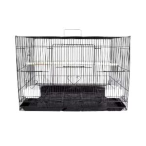 Foldable Metal Bird Cage for Small Birds with Accessories