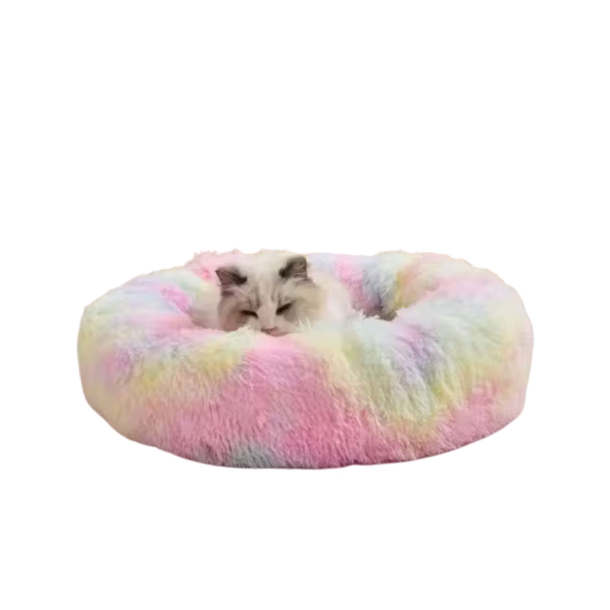 1 Zexsazone Round Donut Pet Bed – Plush, Washable Comfort for Small Pets - Image 1