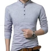 Men’s Party Wear Self-Design Polyester T-Shirt - Image 3
