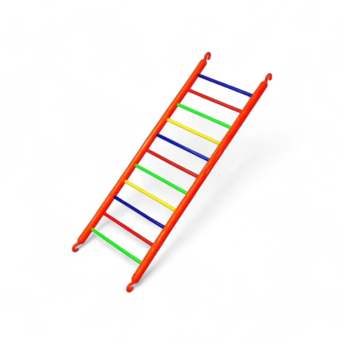 Colourful Bird Ladder – 11-Step Climbing Toy for Small Parrots - Image 1