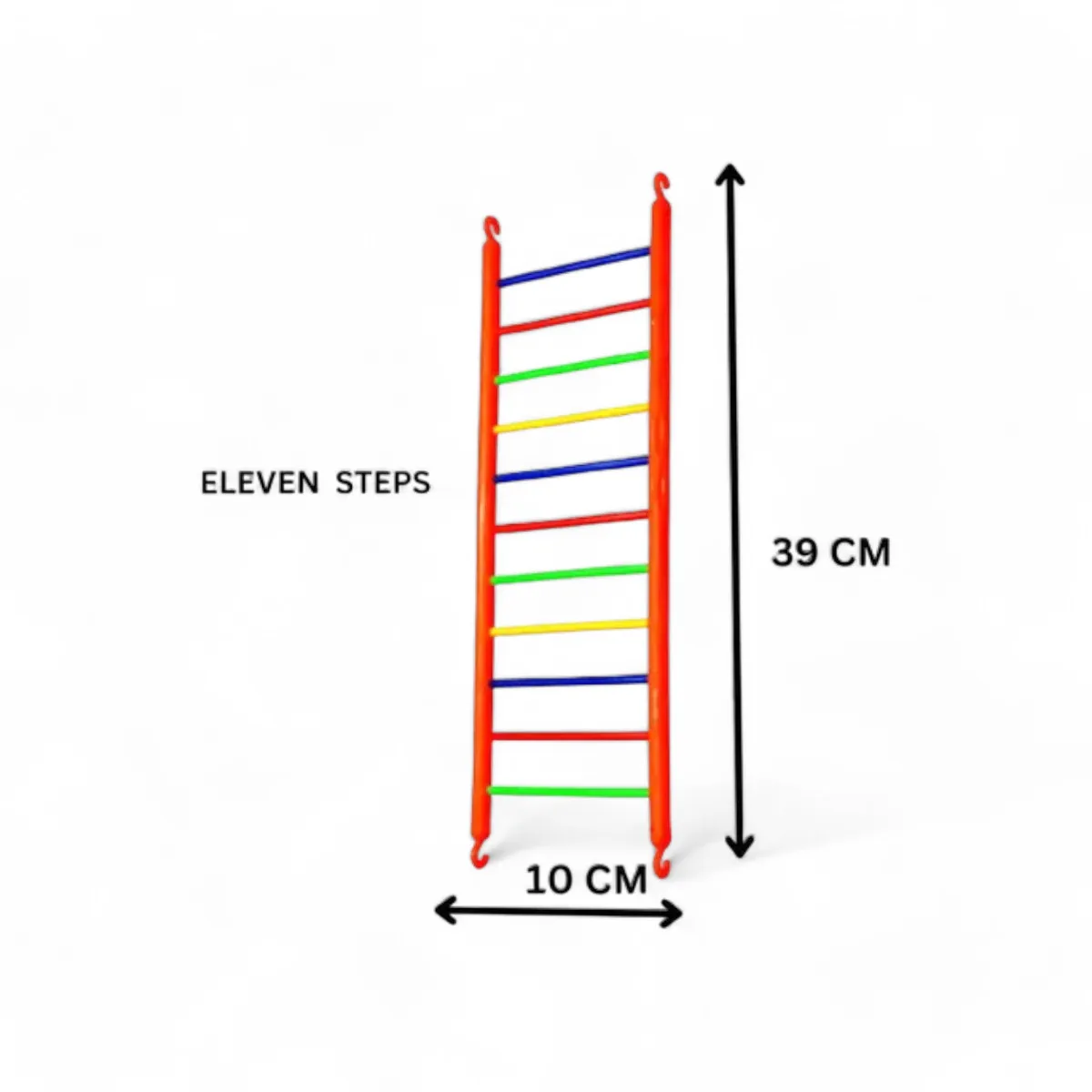 Colourful Bird Ladder – 11-Step Climbing Toy for Small Parrots - Image 2