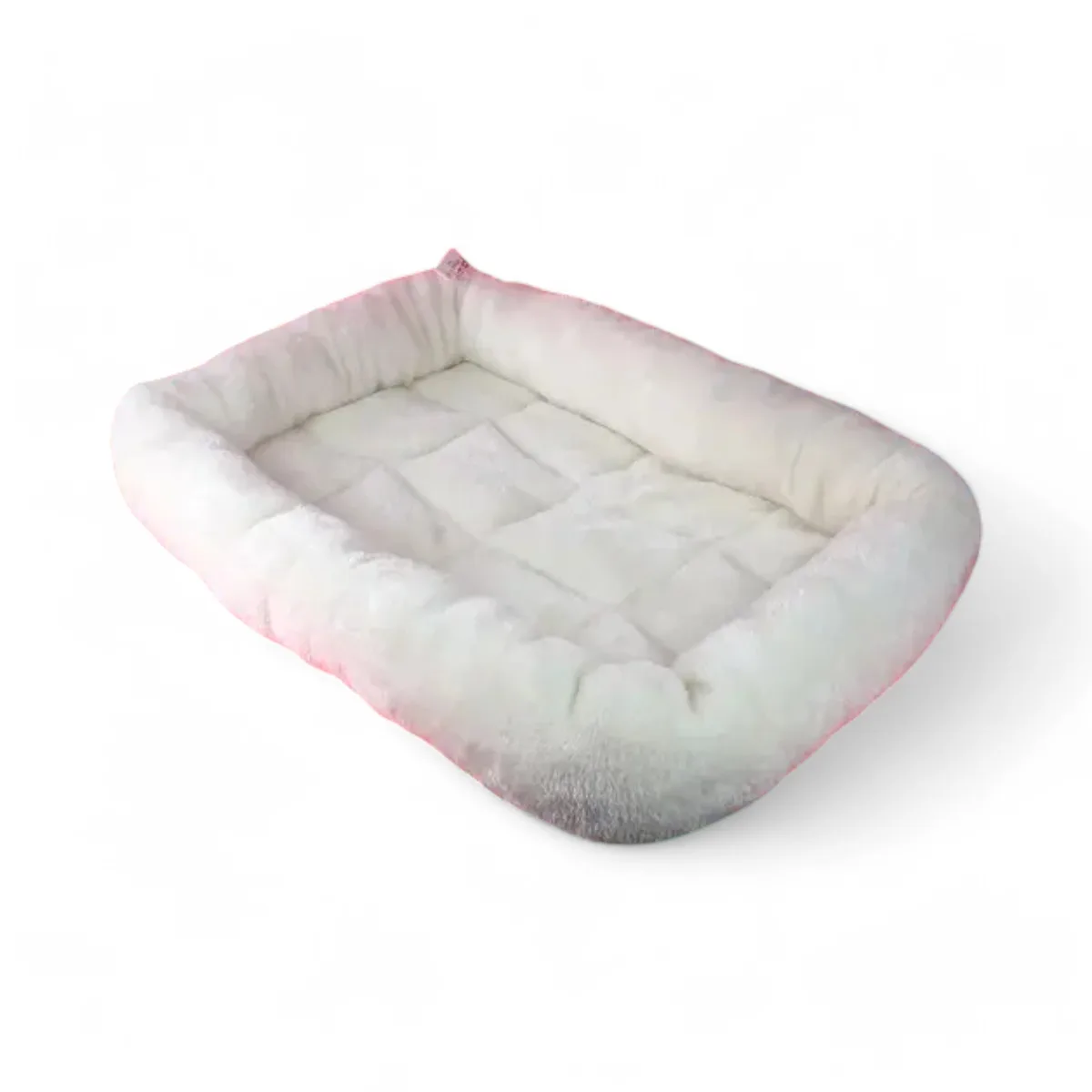 Ultra-Soft Cream Faux Fur Pet Bed – Small, 60×40×15 cm - Image 1