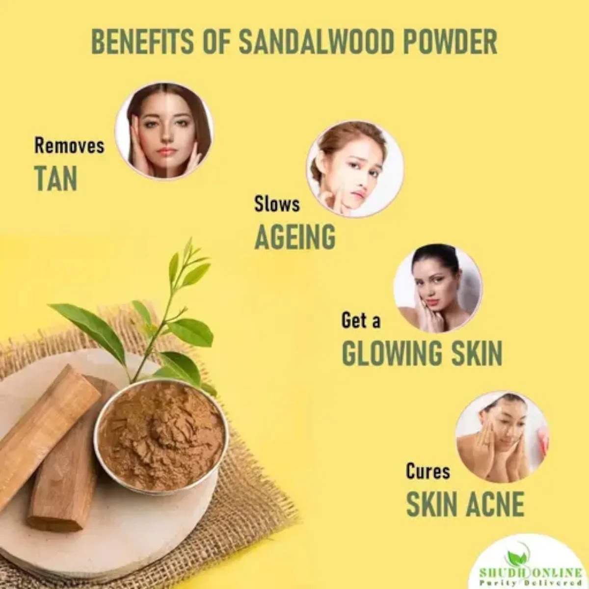 Pure Organic Sandalwood Powder for Face Pack, Skin - 1Kg (Chandan) - Image 2
