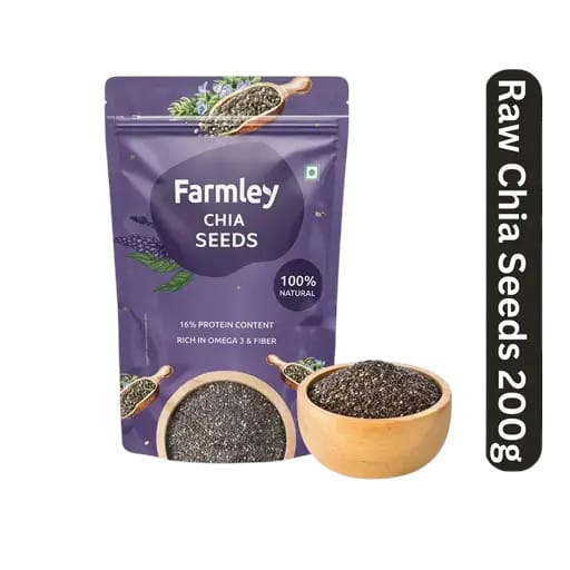 Farmley Premium Chia Seeds 200g – Omega 3 & Fibre Boost