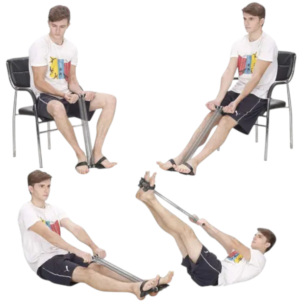 Double Spring Tummy Trimmer Combo with Tummy Twister – Compact Home Gym - Image 4