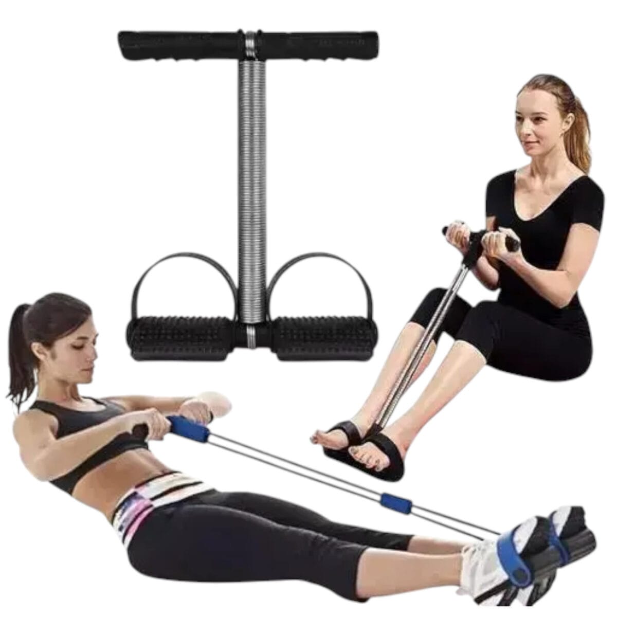Double Spring Tummy Trimmer Combo with Tummy Twister – Compact Home Gym