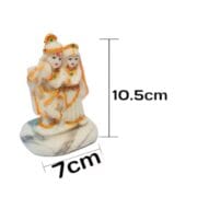 Radha Krishna Marble Dust Idol – Polyresin Showpiece by Cugona - Image 2