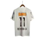 Neymar Jr Santos White Retro Jersey – Polycotton, Unisex Fit - Image 2