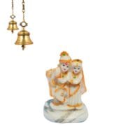 Radha Krishna Marble Dust Idol – Polyresin Showpiece by Cugona - Image 4