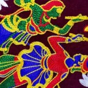 Handmade Gujarati Embroidered Cotton Sling Bag – Multicolour - Image 3