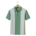 Men’s Striped Half Sleeves Polo Neck T-Shirt