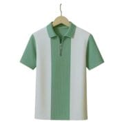 Men’s Striped Half Sleeves Polo Neck T-Shirt