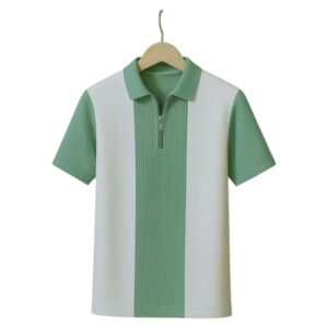 Men’s Striped Half Sleeves Polo Neck T-Shirt