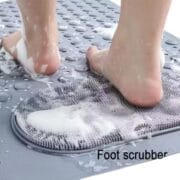 FS COOL Non-Slip Bathtub Mat with Suction Cups & Drain Holes – Green - Image 4