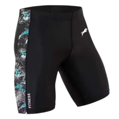 Men’s Cycling Shorts – Printed Polyester Sportswear for Road & Mountain Biking