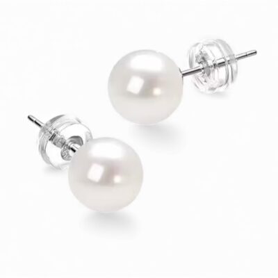 925 Pure Silver Pearl Stud Earrings