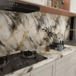 White 3D UV Marble Sheet 4x10 – Vinyl Decorative Panel