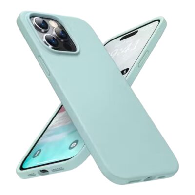 Turquoise Silicone iPhone 14 Case – Slim & Shockproof Cover