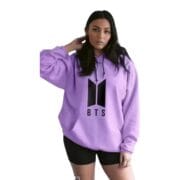 BTS Hoodie for Girls – Fancy Fleece Hoodie with BTS Print | K-Pop Army Women’s Winter Wear - Image 3