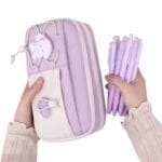 Kawaii Japanese Pencil Case – Large Capacity & Multi-Compartment