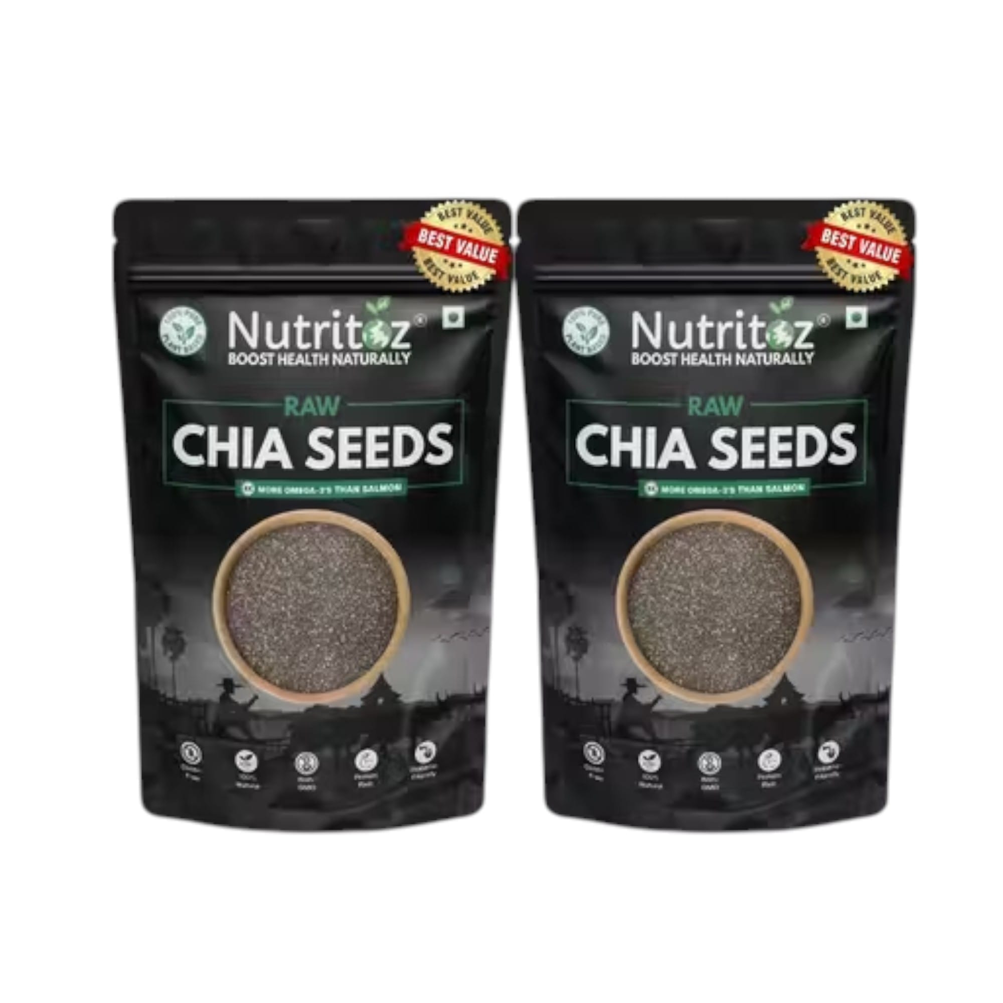 7llff_512 Nutritoz Chia Seeds – Weight Loss & Wellness Combo (2x50GM) - Image 1