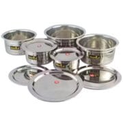 Stainless Steel Bowl Set with Lids (5 Pieces) – Multi-Size Kitchen Set - Image 4
