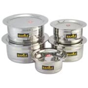 Stainless Steel Bowl Set with Lids (5 Pieces) – Multi-Size Kitchen Set - Image 3