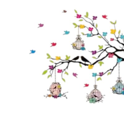 Tree Branches & Birdcage Wall Stickers – Medium