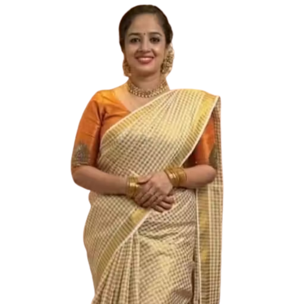 Traditional Classic Tissue Saree in Cotton Blend with Running Blouse